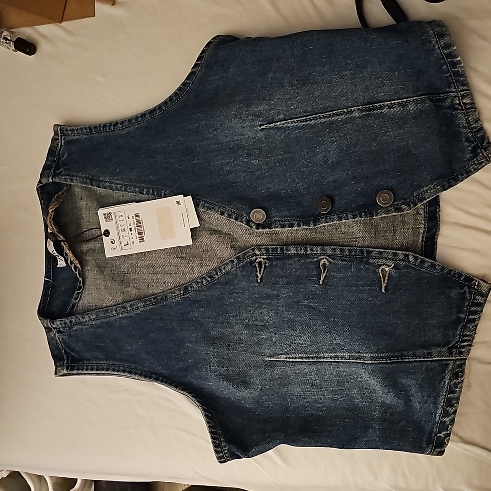 Zara Tilda Denim Vest